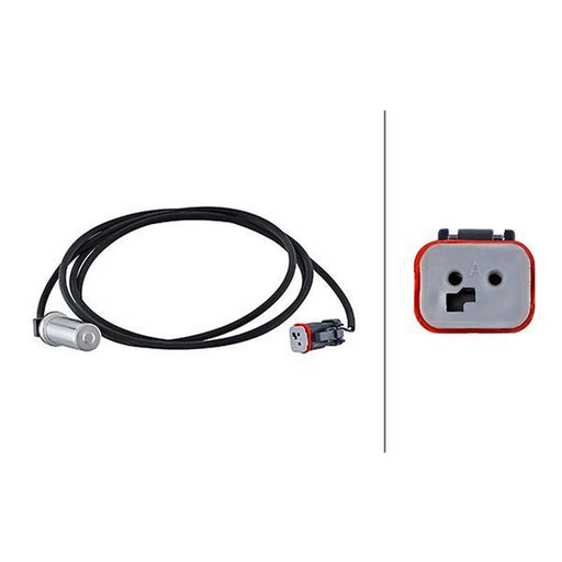 Hella ABS Wheel Speed Sensor Rear Right 6PU 230 048-441