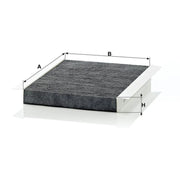 MANN-FILTER Cabin Air Filter (Pollen Filter) Eng.compart. CUK 2680