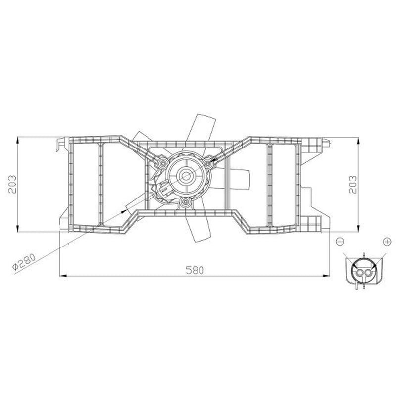 NRF Engine Cooling Fan 47944