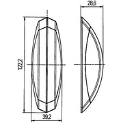 Hella Marker Lamp Lateral Mounting 2XS 008 479-091 003 820 45 56 2XS 008 479-091