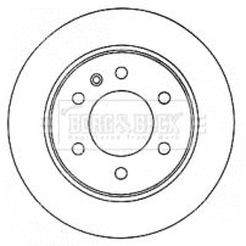 Borg & Beck 2 x Solid Rear Brake Discs BBD4571-x2