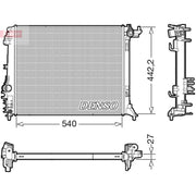 Denso Engine Radiator fits Renault Grand Scénic IV 2016-2023 1.3 1.5