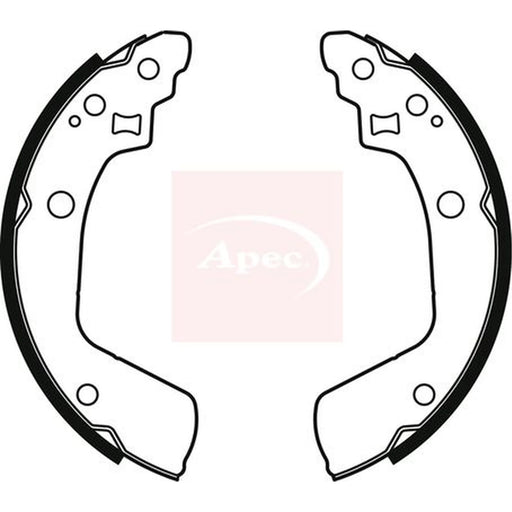 Apec Brake Shoe Set Axle Kit SHU814