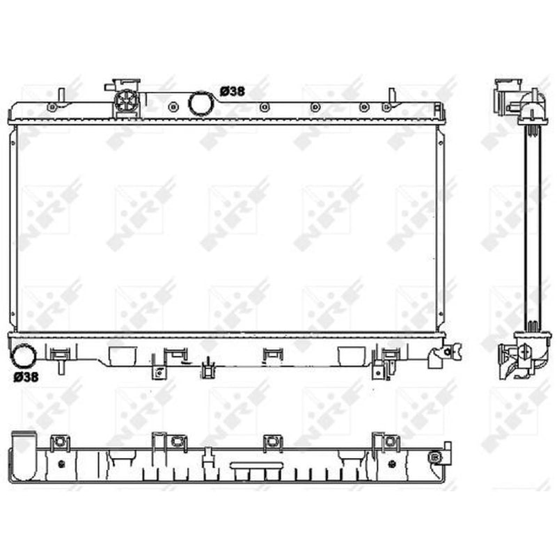NRF Engine Radiator 53038