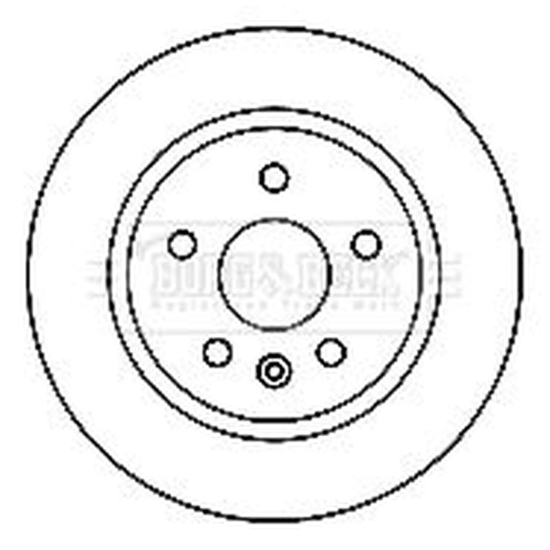 Borg & Beck 2 x Solid Rear Brake Discs BBD4798-x2