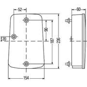 Hella Tail Light / Lamp P21W Right 2VP 998 233-281