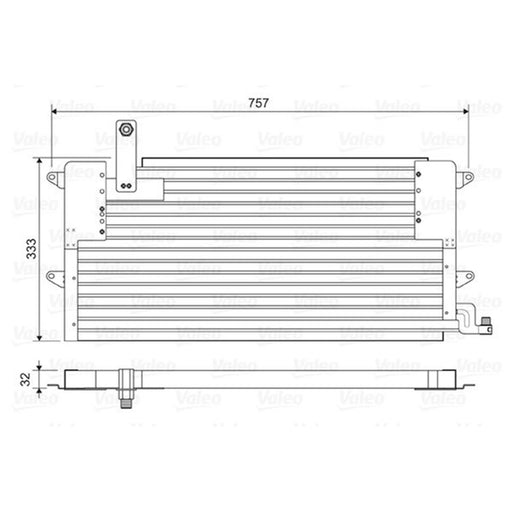 Valeo Air Conditioning Condenser 822586
