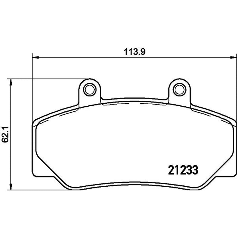 Mintex Front Brake Pad Set MDB1415