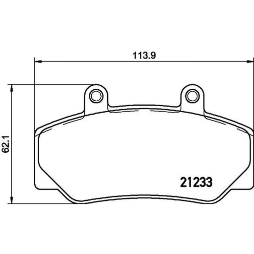 Mintex Front Brake Pad Set MDB1415