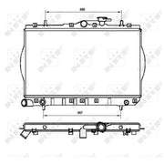 NRF Engine Radiator 53262