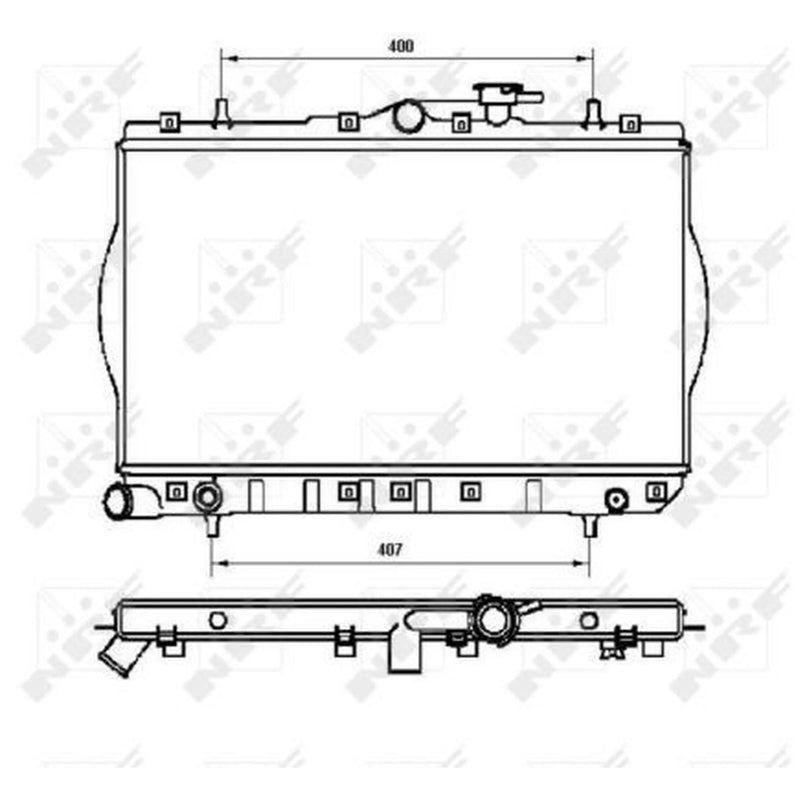 NRF Engine Radiator 53262