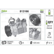 Valeo Air Conditioning Compressor 813166