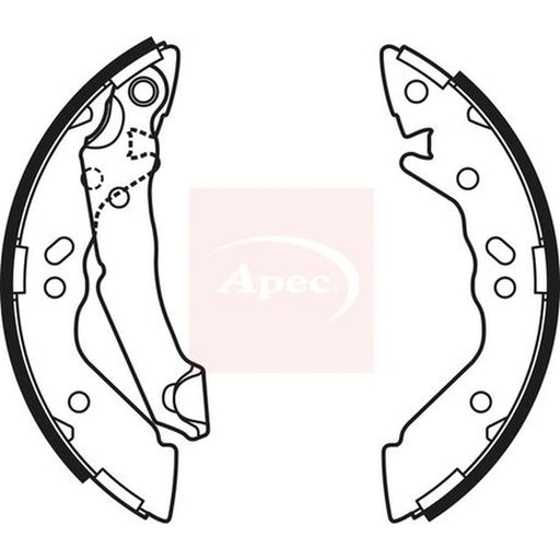 Apec Brake Shoe Set Axle Kit SHU590
