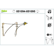 Valeo Electric Window Regulator Lifter Left Front 851094