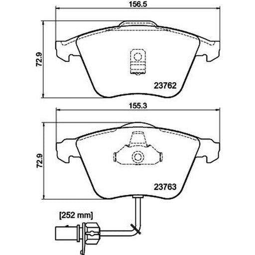 DON Front Brake Pad Set PCP2103