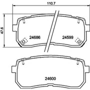 Mintex Rear Brake Pad Set MDB2922