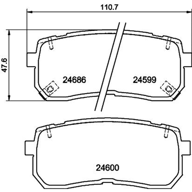 Mintex Rear Brake Pad Set MDB2922