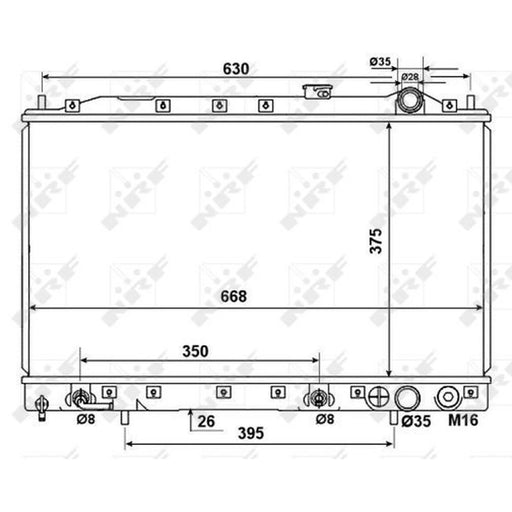 NRF Engine Radiator 53274