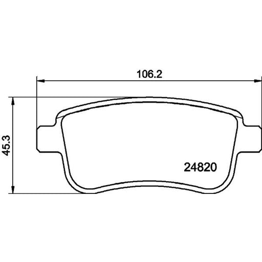 Mintex Rear Brake Pad Set MDB3029