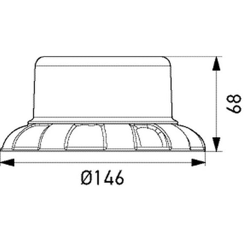 Hella Strobe-Type Beacon High 2XD 066 146-001