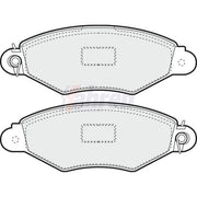 Fahren Front Brake Pad Set fits Nissan Kubistar 2003-2009 1.2 1.5 1.6