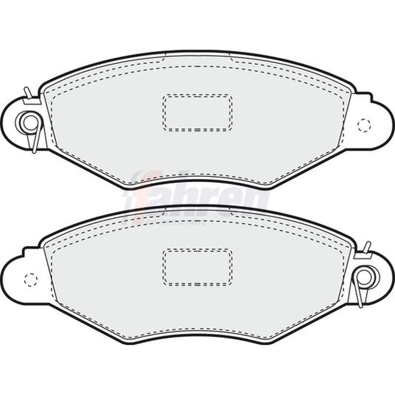 Fahren Front Brake Pad Set fits Nissan Kubistar 2003-2009 1.2 1.5 1.6