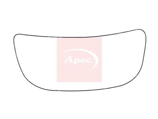 Apec Red Exterior Wing Mirror Glass AMS2738