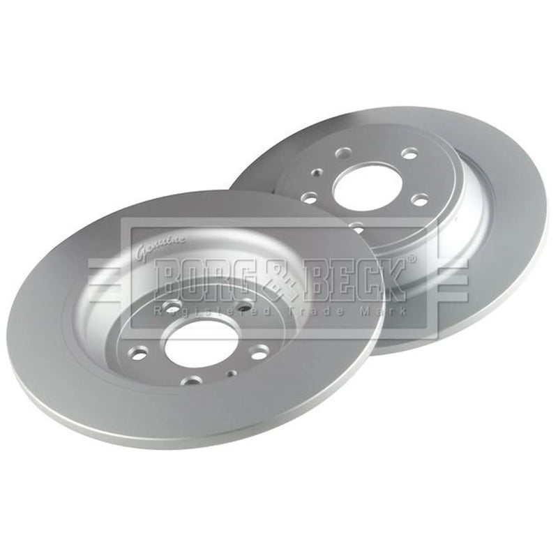 Borg & Beck 2 x Solid Rear Brake Discs BBD5422-x2