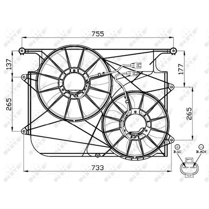 NRF Engine Cooling Fan 47535