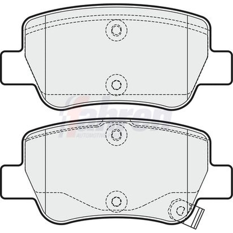 Fahren Front & Rear Pads fits Toyota Avensis 2008-2018 1.6 1.8 2.0
