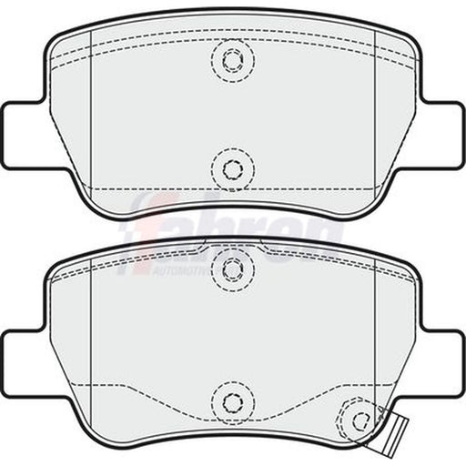 Fahren Rear Brake Pad Set fits Toyota Avensis 2008-2018 1.6 1.8 2.0 2.2