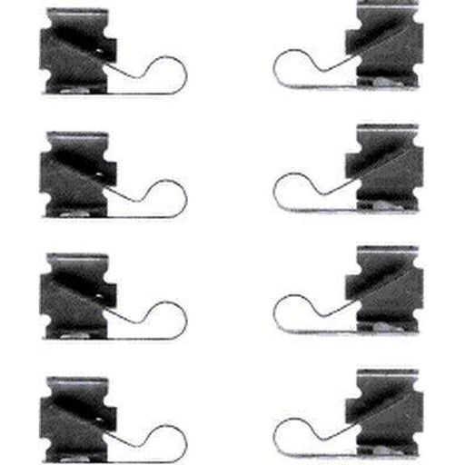 Textar Brake Pad Accessory Fitting Kit Rear 82031500