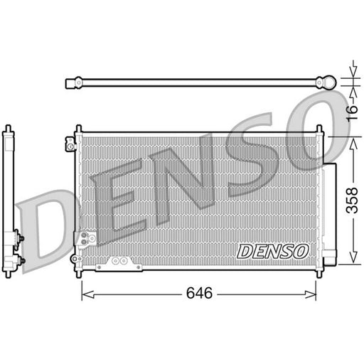 Denso Air Conditioning Condenser DCN40009