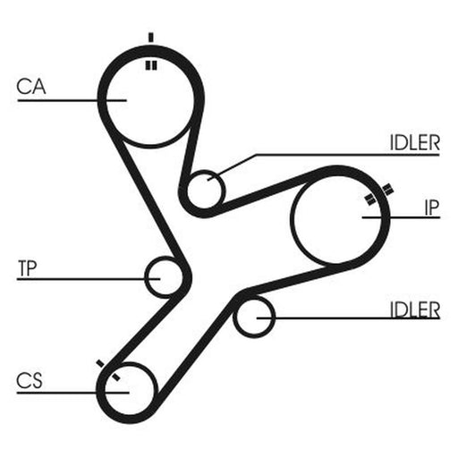 Continental CTAM Timing Belt Cambelt 154 Teeth CT1152