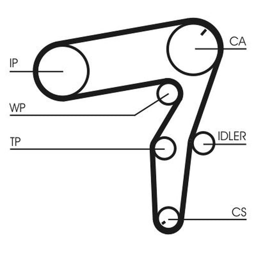 Continental CTAM Timing Belt Cambelt 190 Teeth CT1106