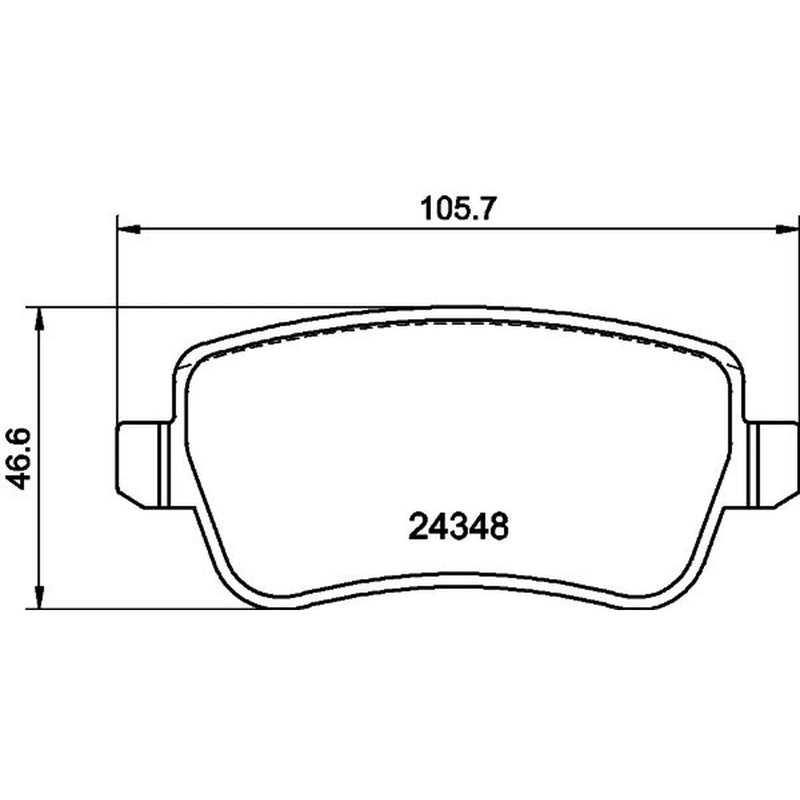 DON Rear Brake Pad Set PCP1562