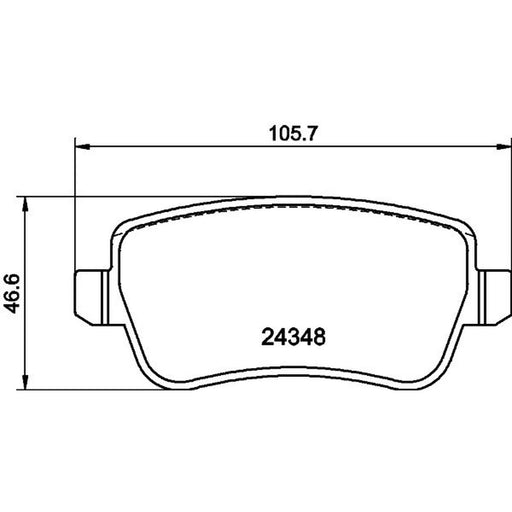 DON Rear Brake Pad Set PCP1562