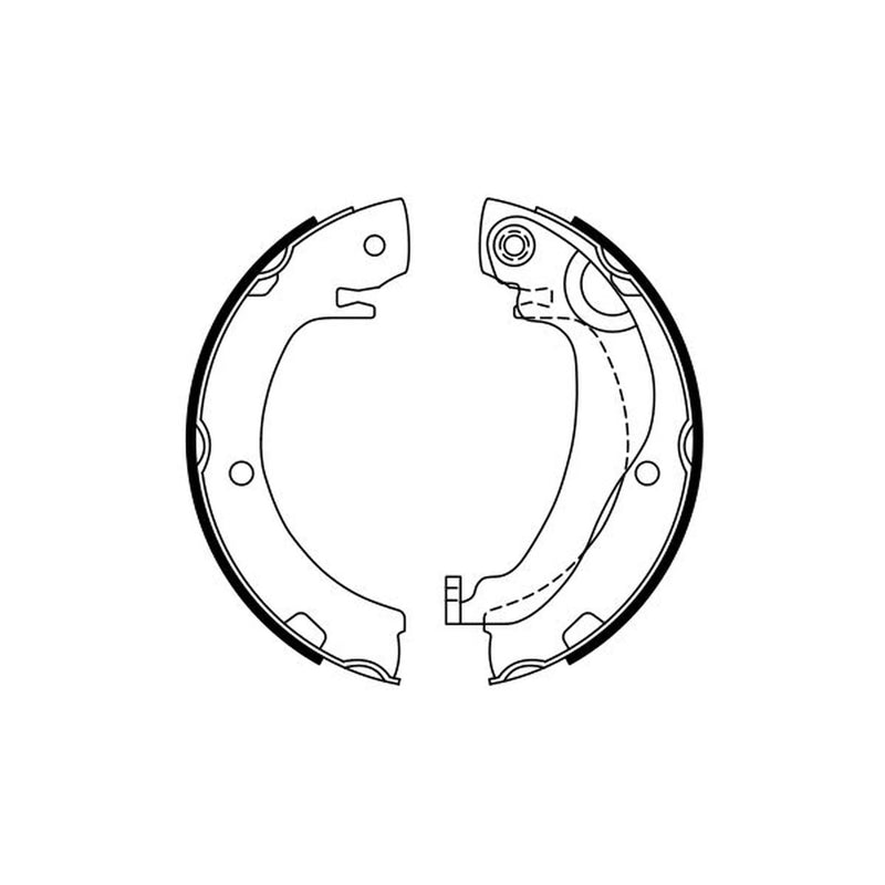 Bosch Parking Brake Shoe Set 0 986 487 763
