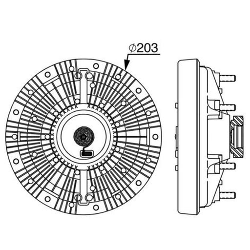Mahle Radiator Fan Clutch CFC 250 000P