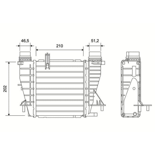 Valeo Intercooler (Charge Air Cooler) 822942