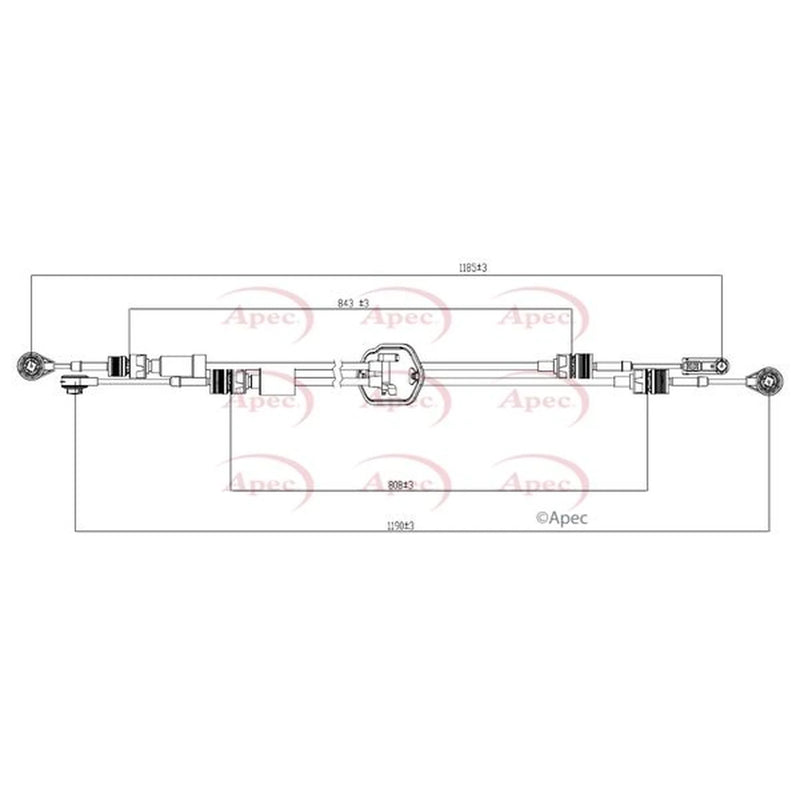 Apec Manual Transmission Cable Pull CAB7025
