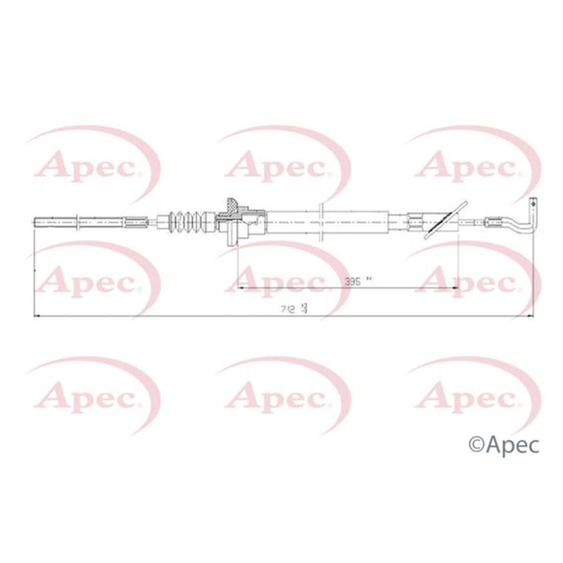 Apec Clutch Control Cable Pull CAB5015