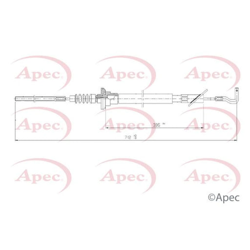 Apec Clutch Control Cable Pull CAB5015