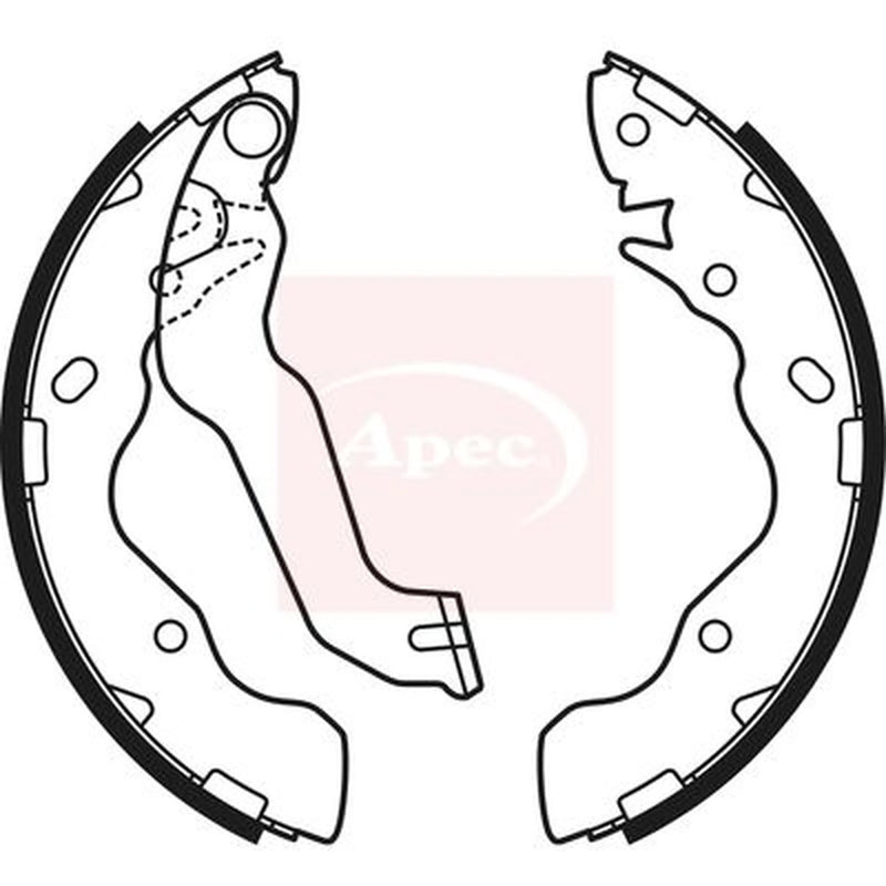 Apec Brake Shoe Set Axle Kit SHU672