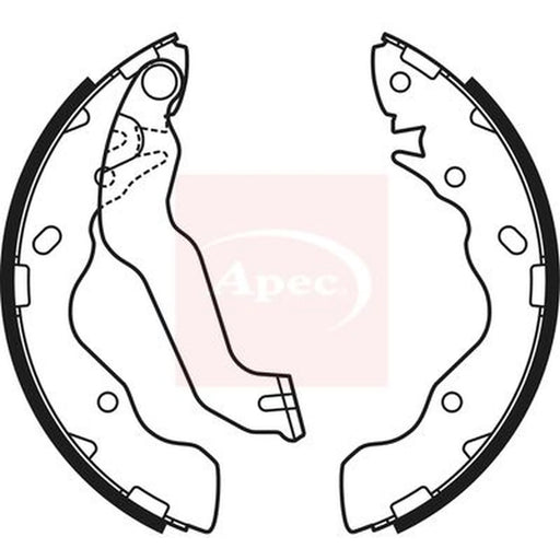Apec Brake Shoe Set Axle Kit SHU672