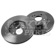 Key Parts 2 x Vented Front Brake Discs KBD4629-x2
