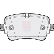 Apec Rear Brake Pad Set PD3775