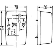 Hella Direction Indicator Light Lateral Mounting 2BA 002 324-011