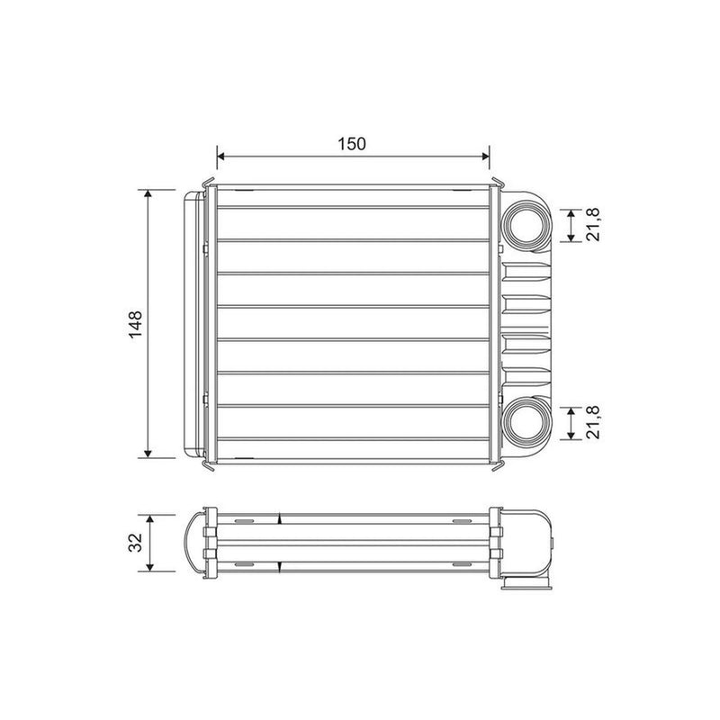 Valeo Heater Matrix Core Heat Exchanger 811650