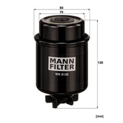 MANN-FILTER Fuel Filter Element WK 8128